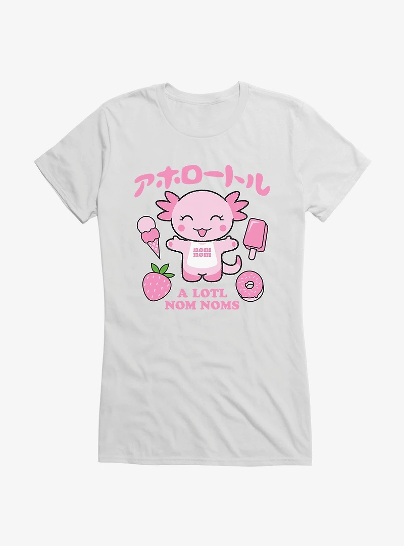 Axolotl A Lotl Nom Noms Girls T-Shirt