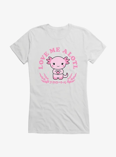Axolotl Love Me Alotl Girls T-Shirt