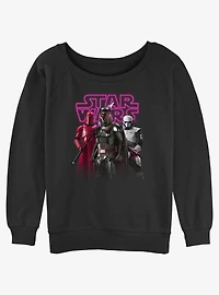 Star Wars The Mandalorian Moff Gideon's Return Girls Slouchy Sweatshirt