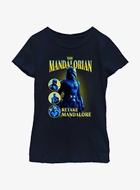 Star Wars The Mandalorian Retake Mandalore Youth Girls T-Shirt