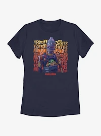 Star Wars The Mandalorian Grogu & IG-12 Yes No Womens T-Shirt BoxLunch Web Exclusive