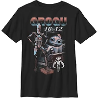 Star Wars The Mandalorian Grogu & IG-12 Youth T-Shirt