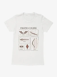 A Court Of Mist & Fury Night The Inner Circle Womens T-Shirt