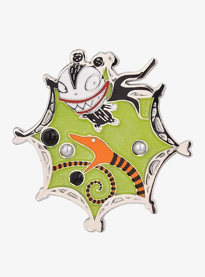 Disney The Nightmare Before Christmas Scary Teddy & Snake Pearl Enamel Pin - BoxLunch Exclusive