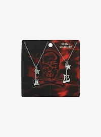Social Collision Guitar Star Best Friend Necklace Set
