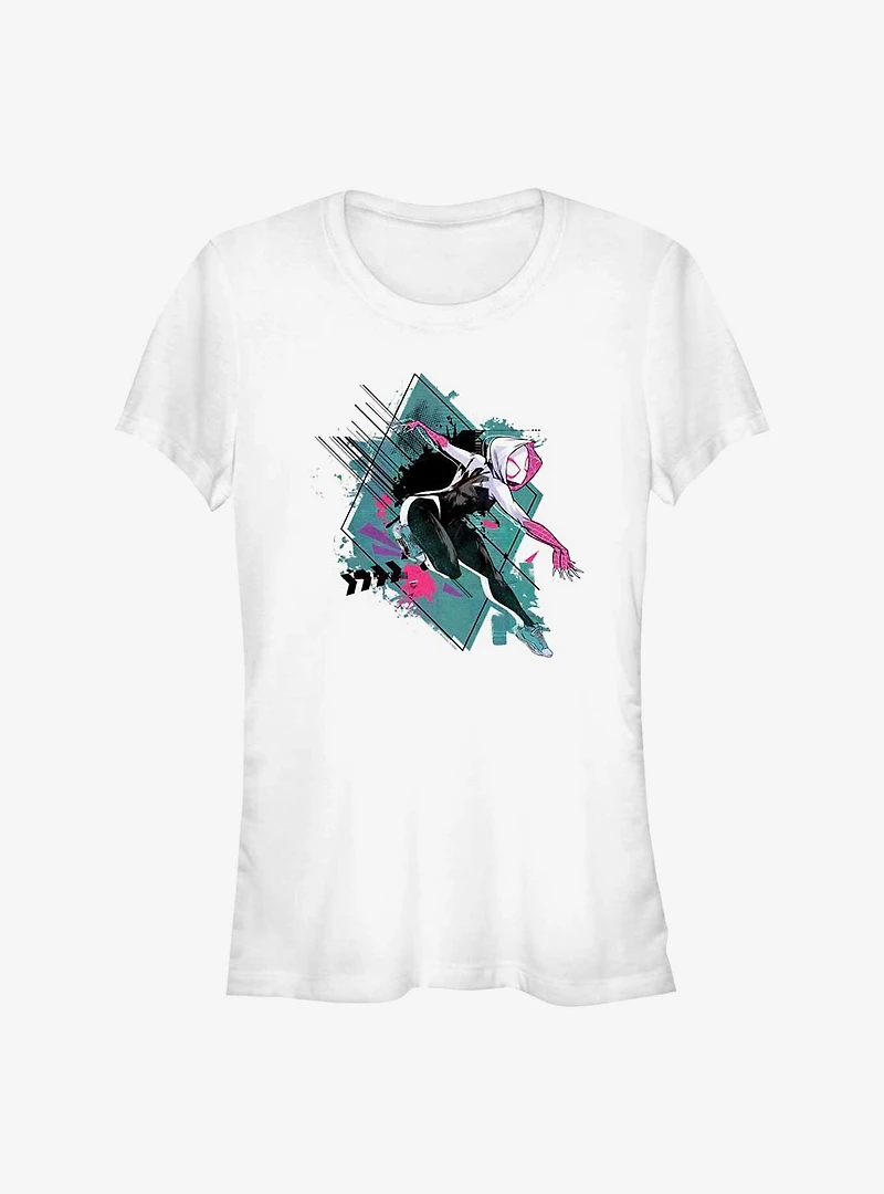 Marvel Spider-Man: Across the Spider-Verse Spider-Gwen Action Girls T-Shirt