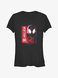 Marvel Spider-Man: Across the Spider-Verse Miles Morales Is Spider-Man Girls T-Shirt Hot Topic Web Exclusive