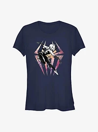 Marvel Spider-Man: Across the Spider-Verse Sketchy Spider-Gwen Girls T-Shirt