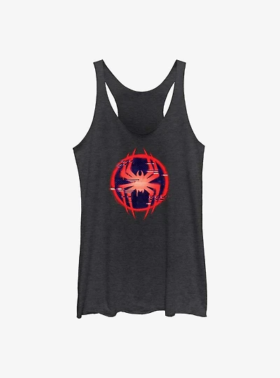 Marvel Spider-Man: Across the Spider-Verse Glitchy Miles Morales Symbol Girls Tank