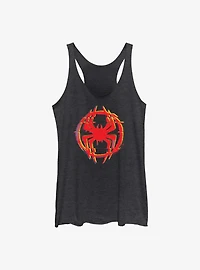 Marvel Spider-Man: Across the Spider-Verse Glitchy Miles Morales Logo Girls Tank