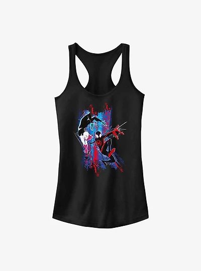 Marvel Spider-Man: Across the Spider-Verse Spider-Gwen and Miles Girls Tank