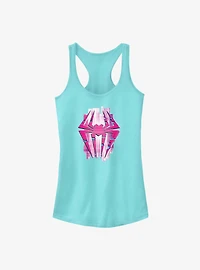 Marvel Spider-Man: Across the Spider-Verse Glitchy Spider-Gwen Symbol Girls Tank