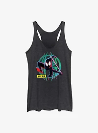 Marvel Spider-Man: Across the Spider-Verse Miles Morales Badge Girls Tank