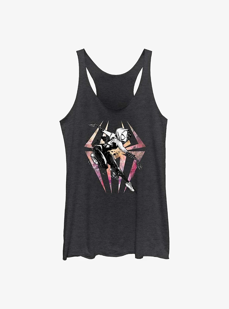 Marvel Spider-Man: Across the Spider-Verse Sketchy Spider-Gwen Girls Tank