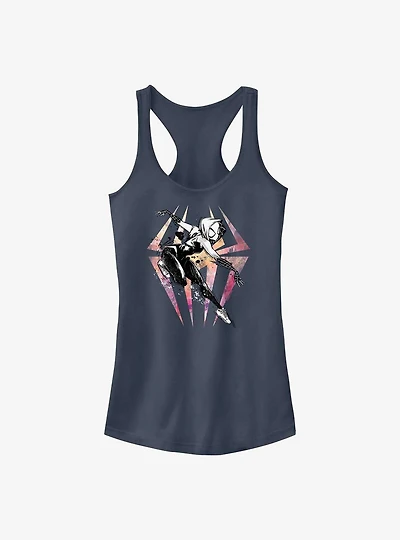 Marvel Spider-Man: Across the Spider-Verse Sketchy Spider-Gwen Girls Tank