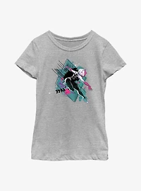 Marvel Spider-Man: Across the Spider-Verse Spider-Gwen Action Youth Girls T-Shirt