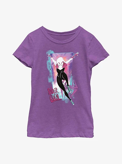 Marvel Spider-Man: Across the Spider-Verse Spider-Gwen Poster Youth Girls T-Shirt