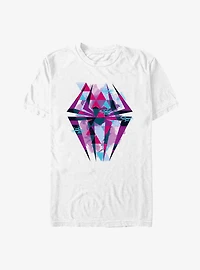 Marvel Spider-Man: Across the Spider-Verse Geometric Spider-Gwen Symbol T-Shirt