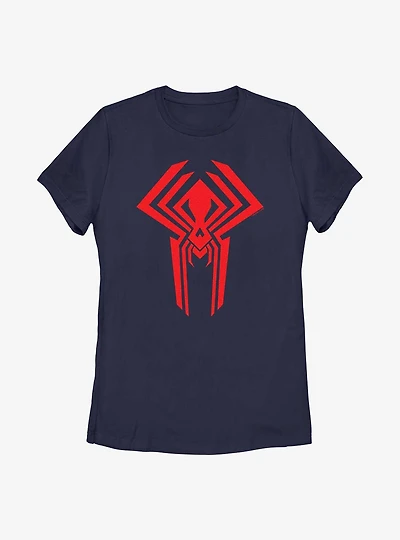 Marvel Spider-Man: Across the Spider-Verse Miguel O'Hara 2099 Logo Womens T-Shirt