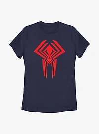 Marvel Spider-Man: Across the Spider-Verse Miguel O'Hara 2099 Logo Womens T-Shirt