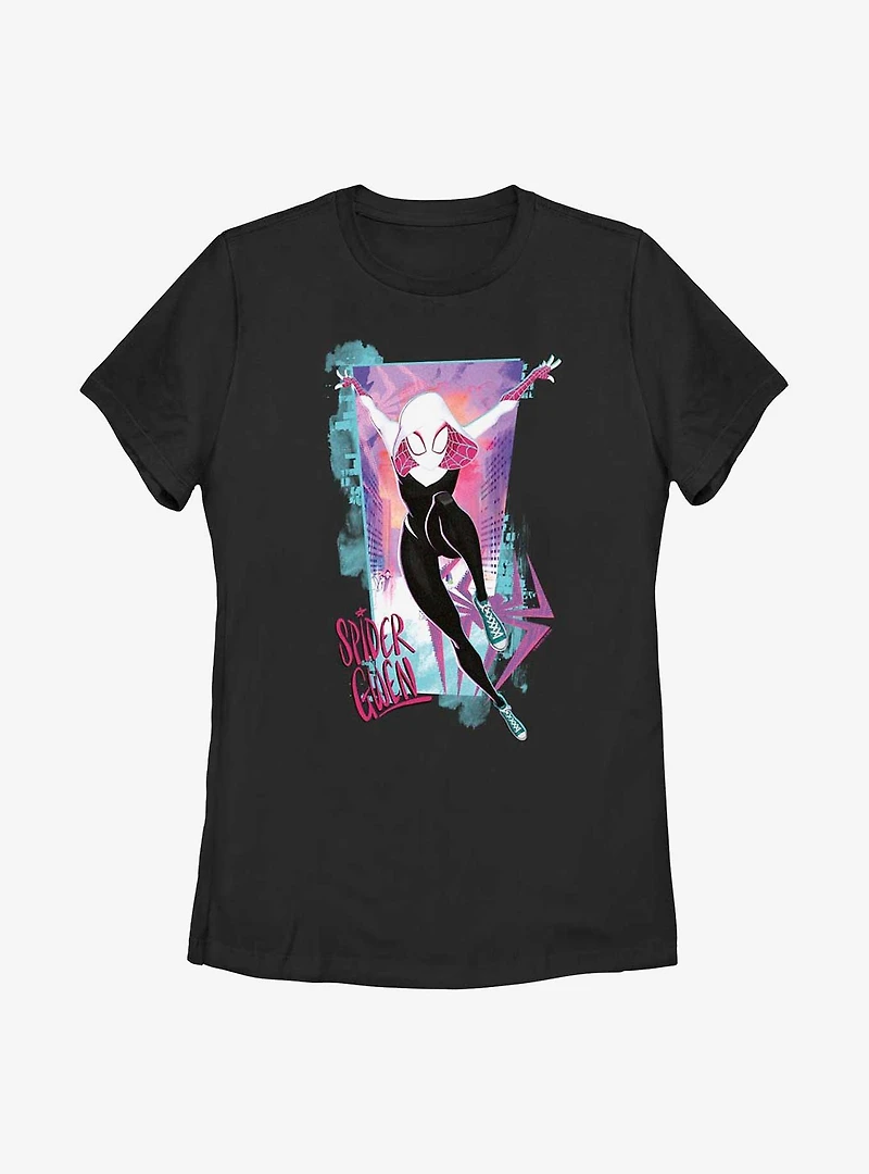 Marvel Spider-Man: Across the Spider-Verse Spider-Gwen Poster Womens T-Shirt