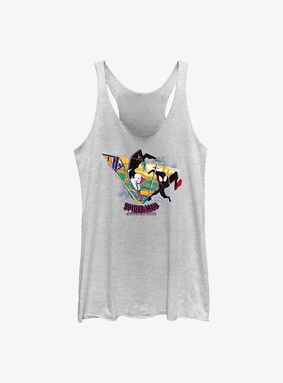 Marvel Spider-Man: Across the Spider-Verse Cityscape Spiders Womens Tank Top