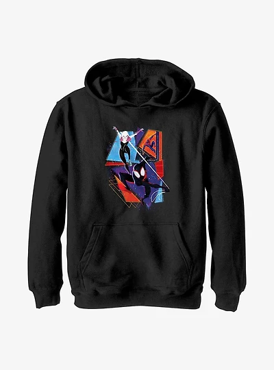 Marvel Spider-Man: Across the Spider-Verse Spider-Gwen Miguel O'Hara and Miles Morales Poster Youth Hoodie