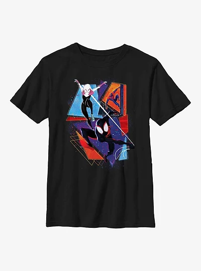 Marvel Spider-Man: Across the Spider-Verse Spider-Gwen Miguel O'Hara and Miles Morales Poster Youth T-Shirt