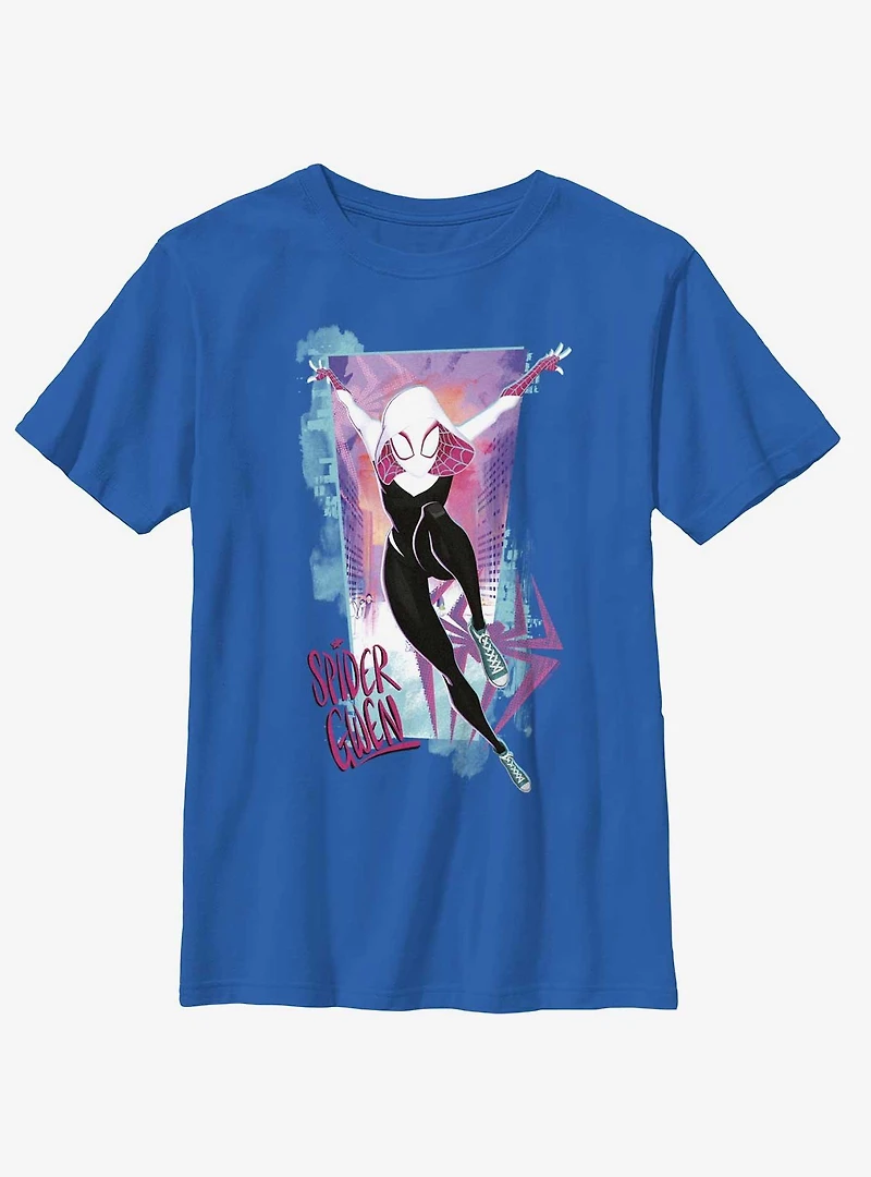 Marvel Spider-Man: Across the Spider-Verse Spider-Gwen Poster Youth T-Shirt