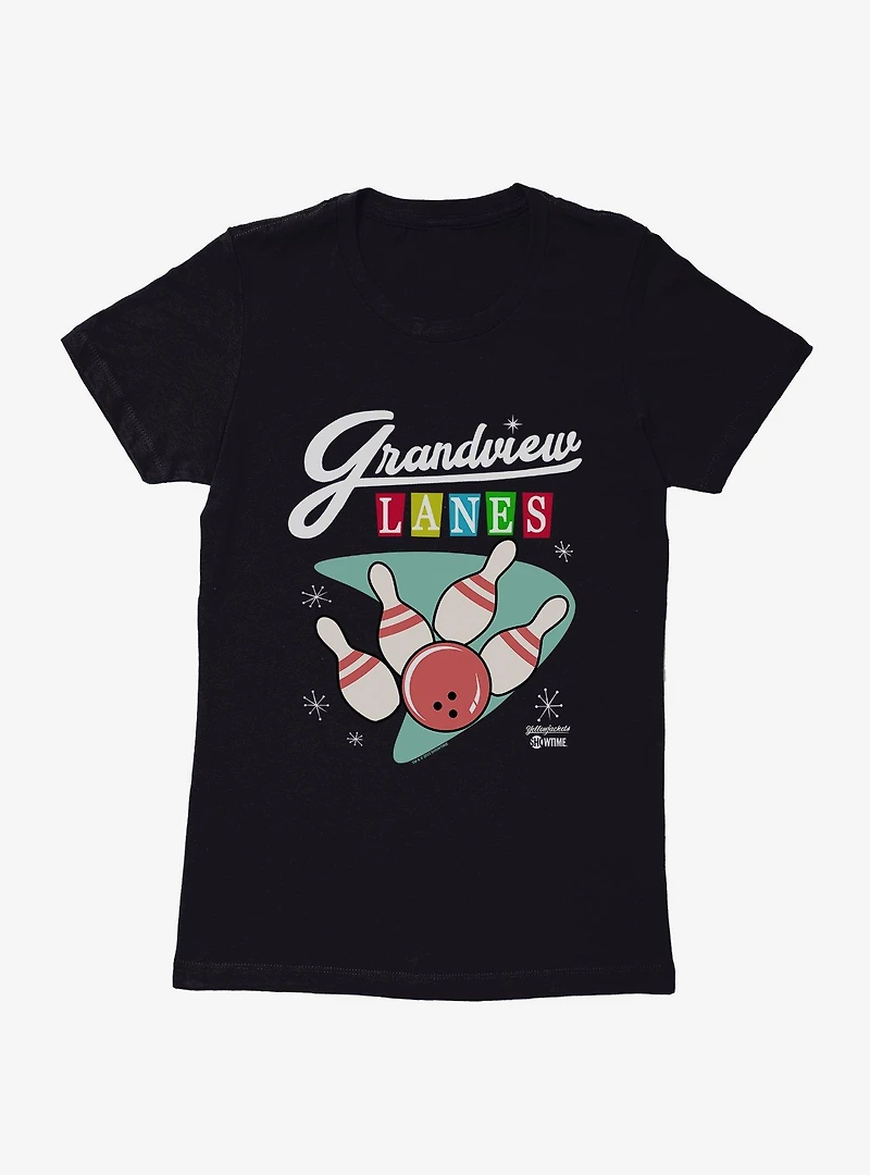 Yellowjackets Grandview Lanes Bowling Womens T-Shirt