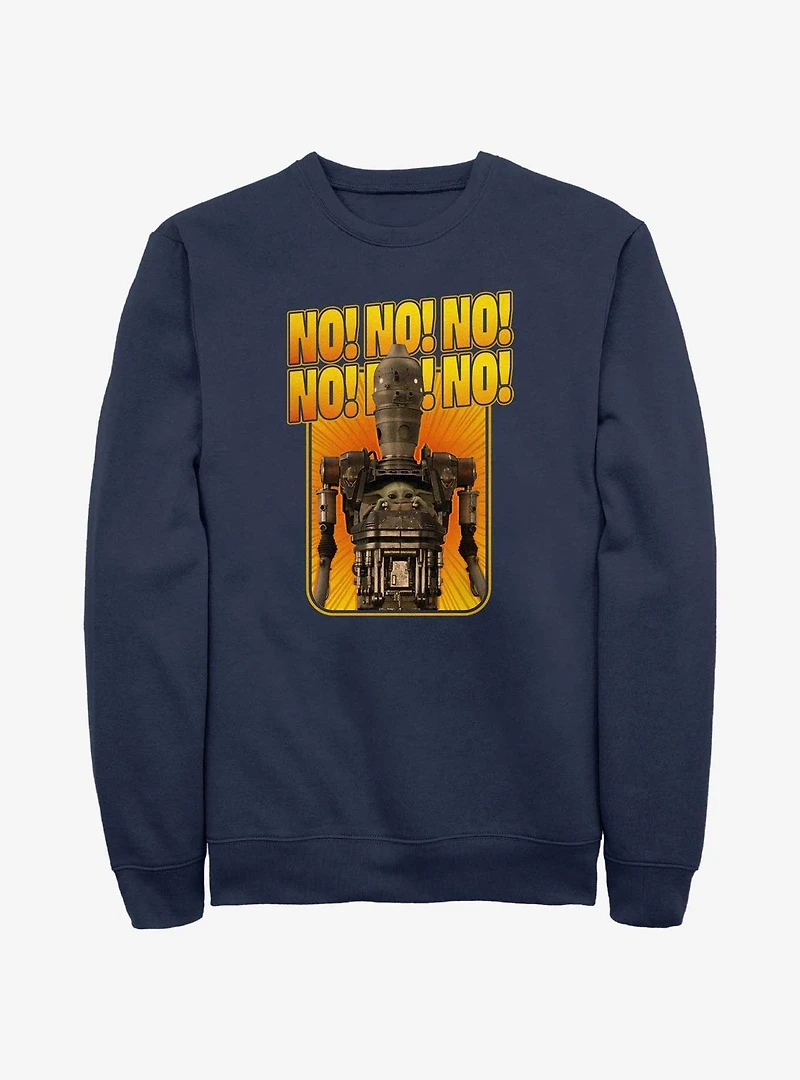 Star Wars The Mandalorian Grogu & IG-12 No Repeating Sweatshirt Box Lunch Web Exclusive