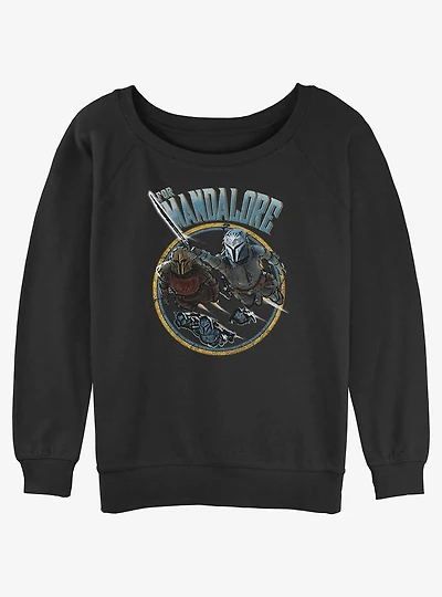 Star Wars The Mandalorian For Mandalore Charge Womens Slouchy Sweatshirt