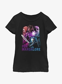 Star Wars The Mandalorian For Mandalor Youth Girls T-Shirt