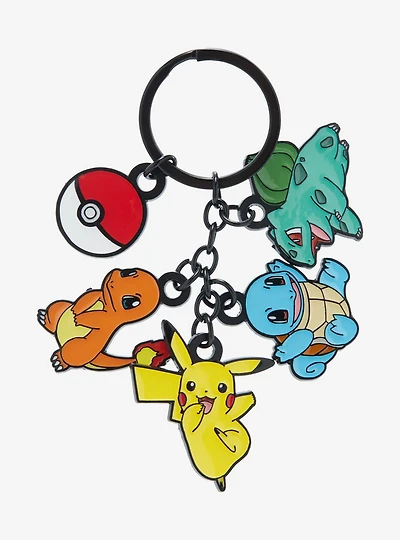 Pokémon Starters Multi Charm Keychain