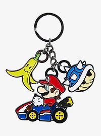 Nintendo Mario Kart Mario Multi-Charm Keychain - BoxLunch Exclusive