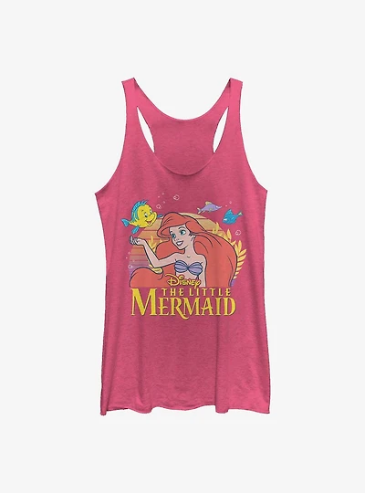 Disney The Little Mermaid Friends Ariel and Flounder Girls Tank