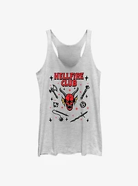 Stranger Things Hellfire Club Doodles Girls Tank
