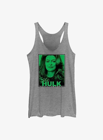 Marvel Hulk She-Hulk Stamp Womens Tank Top