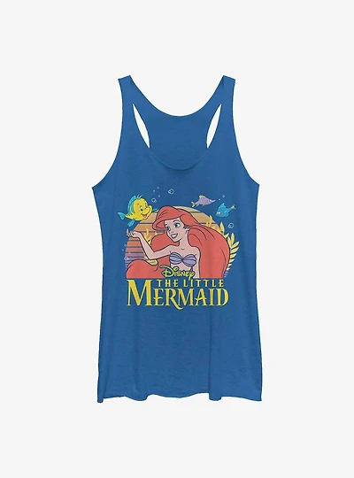 Disney The Little Mermaid Friends Ariel and Flounder Womens Tank Top