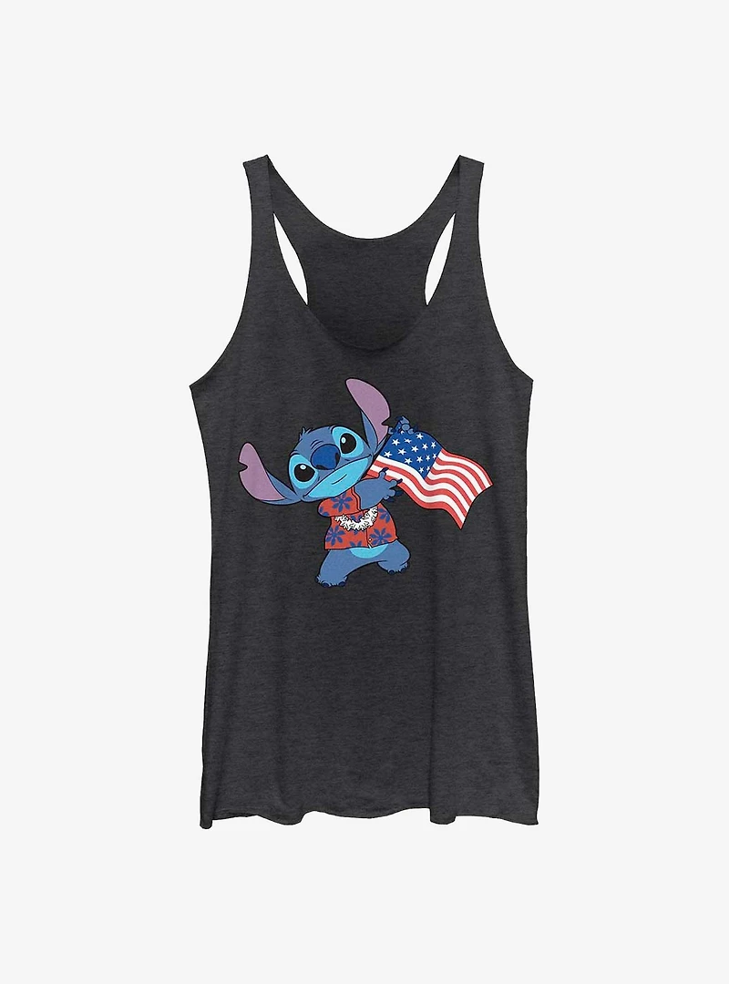 Disney Lilo & Stitch Tropic Flag Womens Tank Top