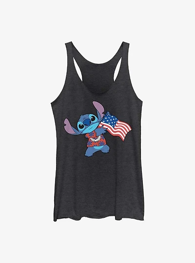 Disney Lilo & Stitch Tropic Flag Womens Tank Top