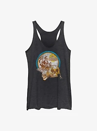 Disney Pirates of the Caribbean Skull Sailor Womens Tank Top