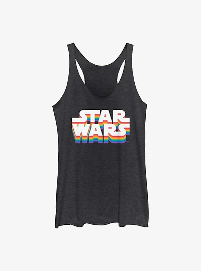 Star Wars Logo Pride Womens Tank Top