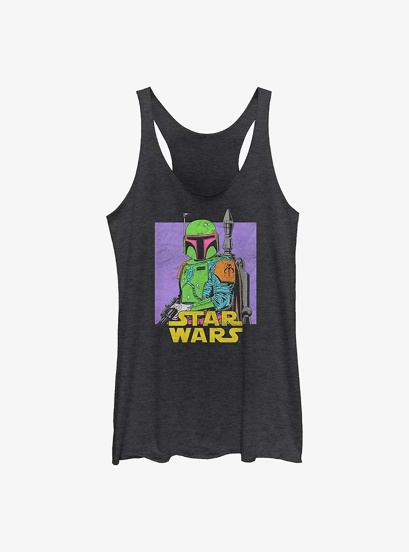 Star Wars Neon Boba Womens Tank Top
