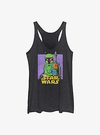 Star Wars Neon Boba Womens Tank Top