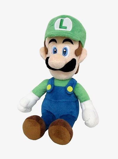 Nintendo Super Mario Bros. Luigi Sitting 8 Inch Plush