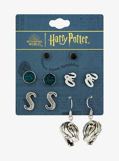 Harry Potter Slytherin Earring Set - BoxLunch Exclusive