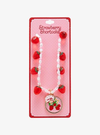 Strawberry Shortcake Embroidered Strawberry Pendant Necklace - BoxLunch Exclusive