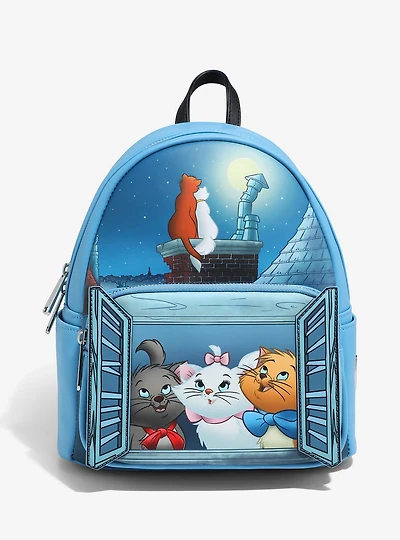 Loungefly Disney The Aristocats Window Portrait Glow-in-the-Dark Mini Backpack - BoxLunch Exclusive