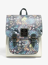 Loungefly Disney The Nightmare Before Christmas Floral Character Allover Print Mini Backpack - BoxLunch Exclusive